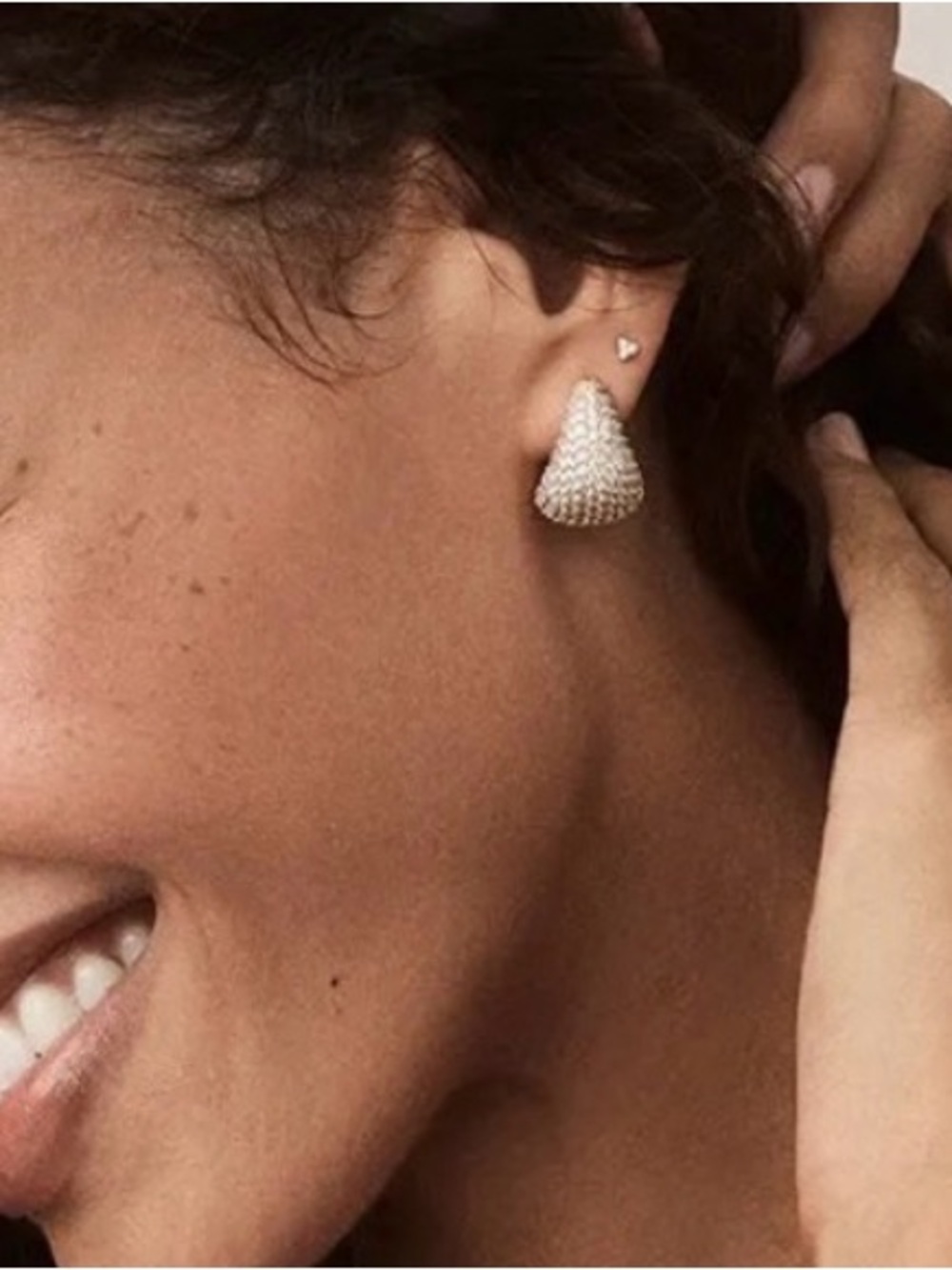 Gorjana Gold Pavé Teardrop Clip-On Earrings